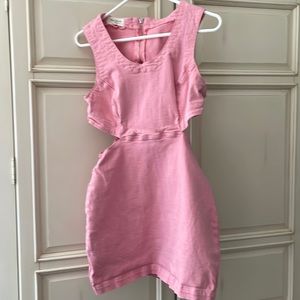 PacSun cutout dress-S-pink-zipper back-mini dress